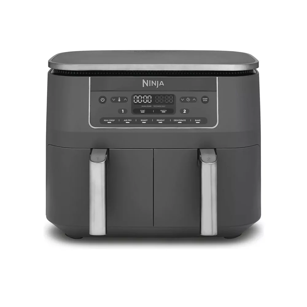Ninja 6 in 1 Dual Zone Air Fryer 7.6L DZ300UK - Gun Metal Grey