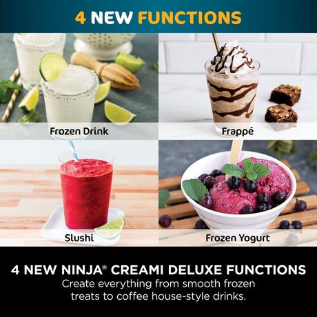 Ninja CREAMi Deluxe 10 in 1 Ice Cream and Frozen Drink Maker NC501UK - Image 6