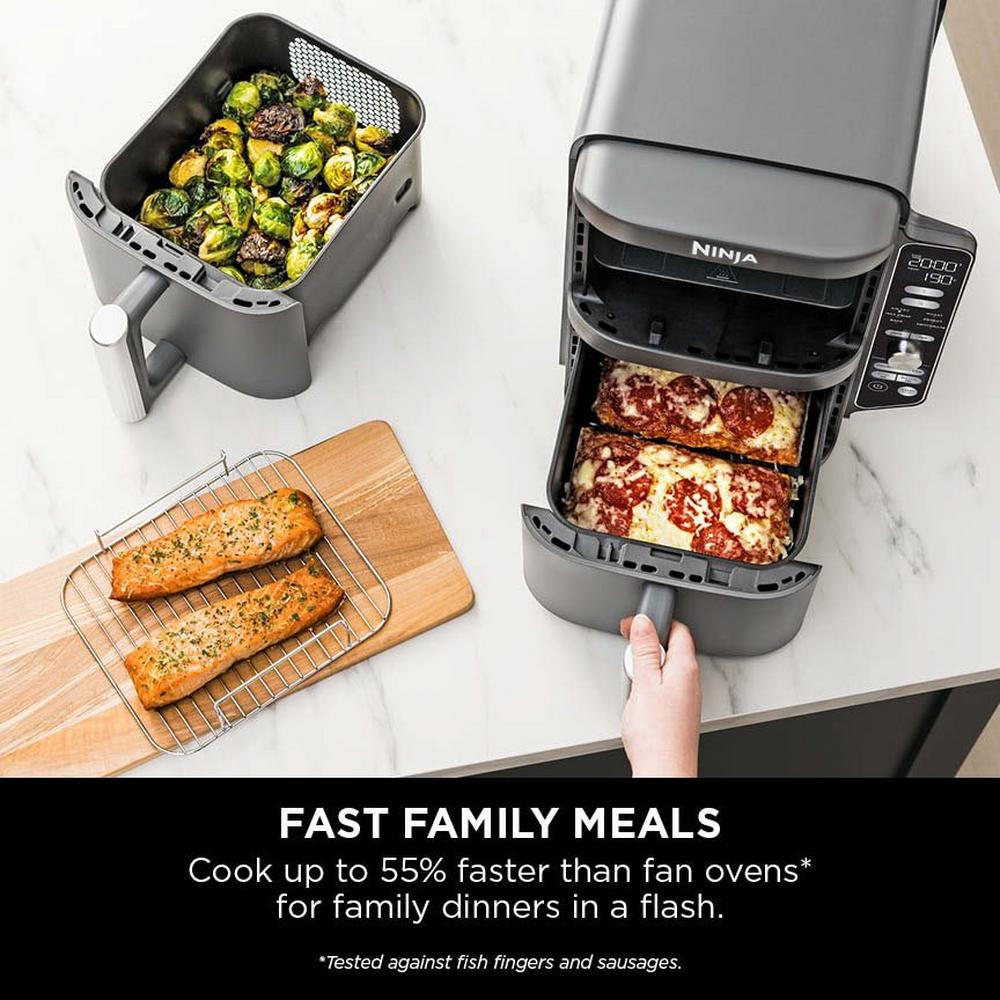Ninja Double Stack XL 2-Drawer 9.5L Air Fryer Grey SL400UK - Image 12