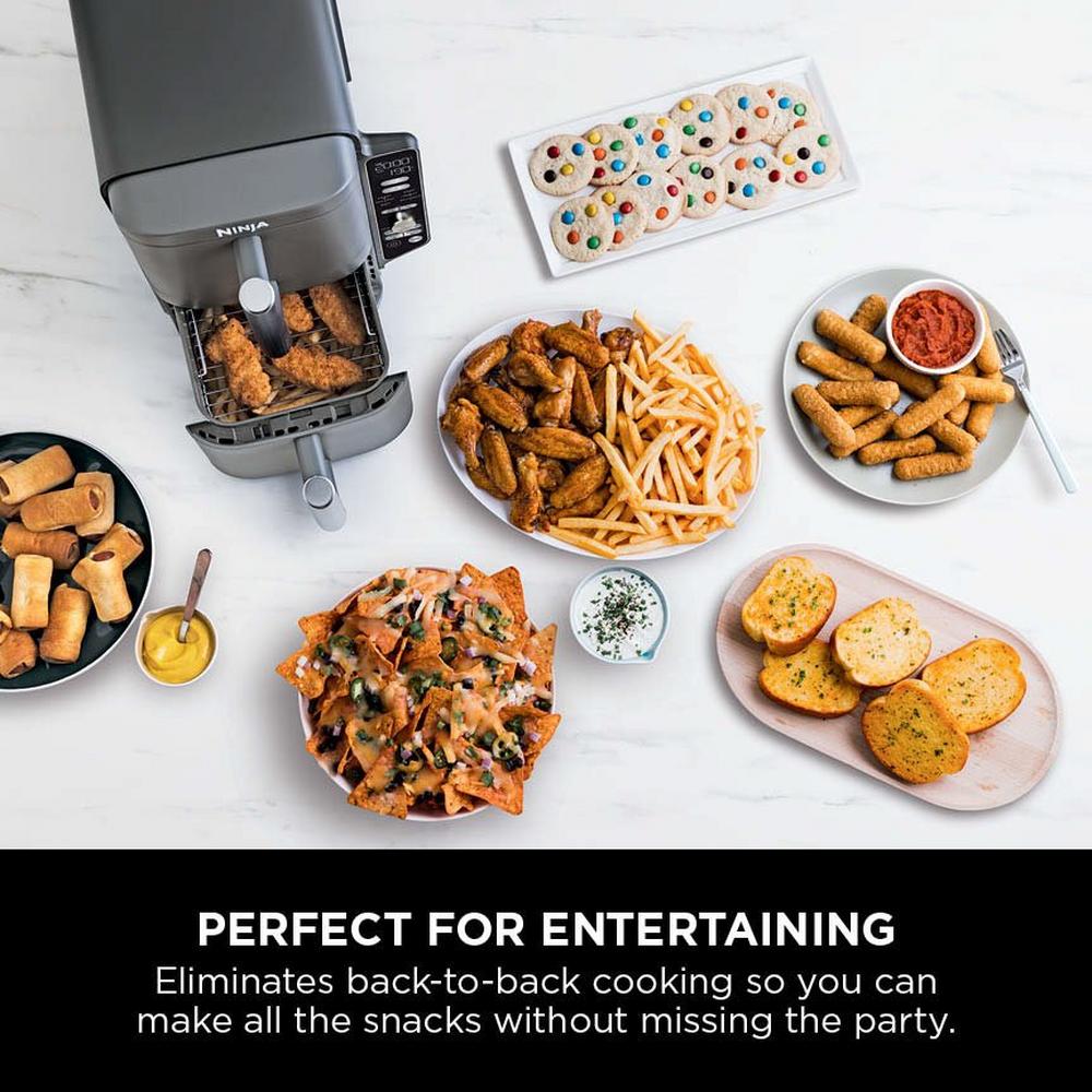 Ninja Double Stack XL 2-Drawer 9.5L Air Fryer Grey SL400UK - Image 13
