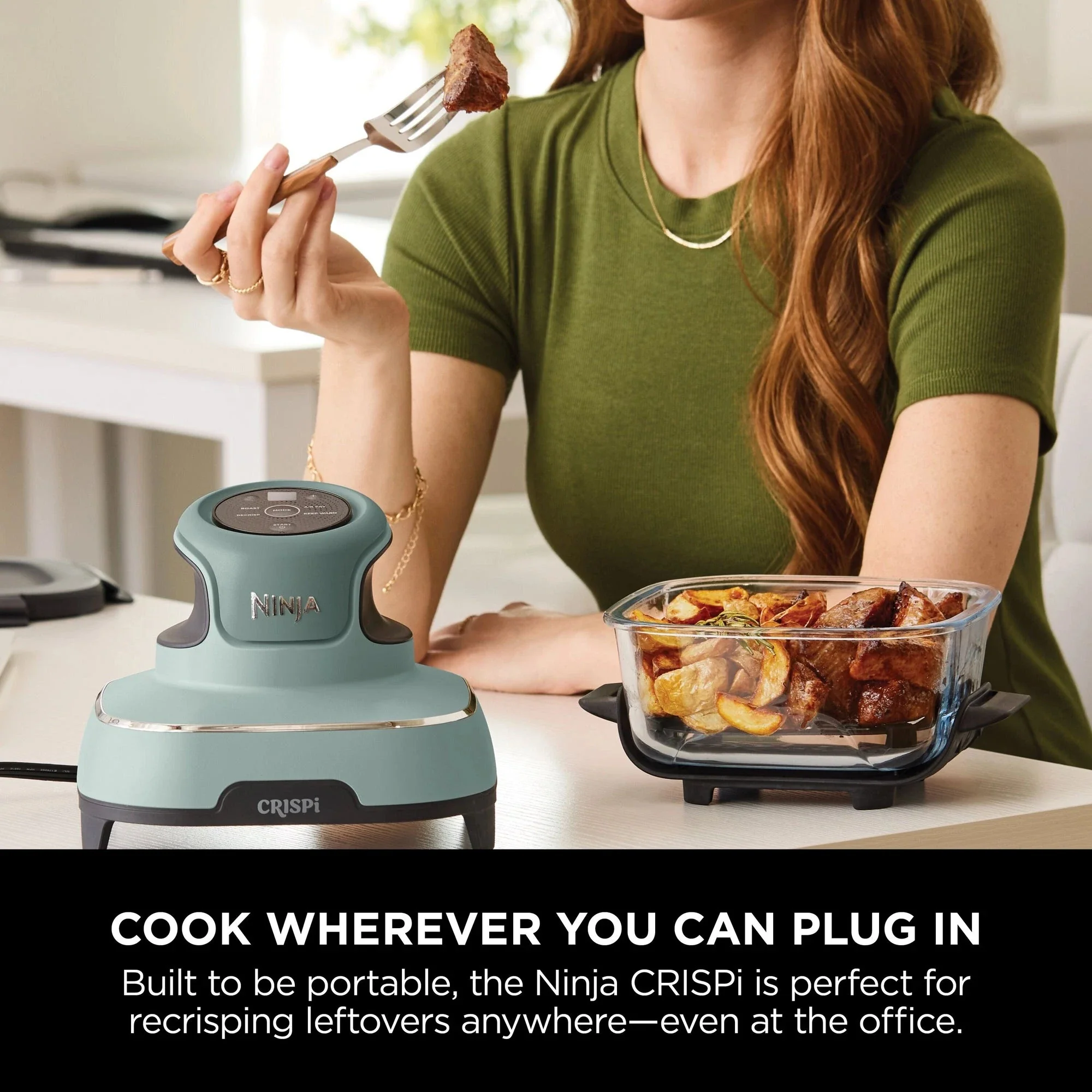 Ninja FN101UKSG CRISPi 4 in 1 Portable Glass Air Fryer Sage - Image 10