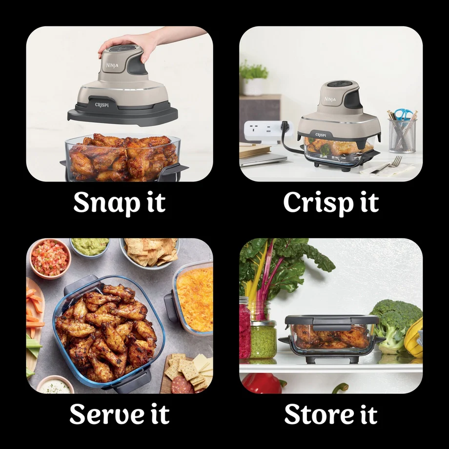 Ninja FN101UKST CRISPi 4 in 1 Portable Glass Air Fryer Stone - Image 11