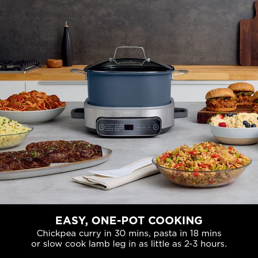 Ninja Foodi 8-Mode 6L PossibleCooker Rice and Slow Cooker MC1101UK Midnight Blue - Image 3