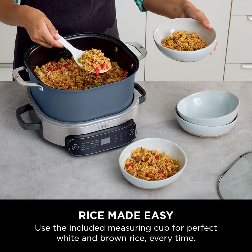 Ninja Foodi 8-Mode 6L PossibleCooker Rice and Slow Cooker MC1101UK Midnight Blue - Image 5
