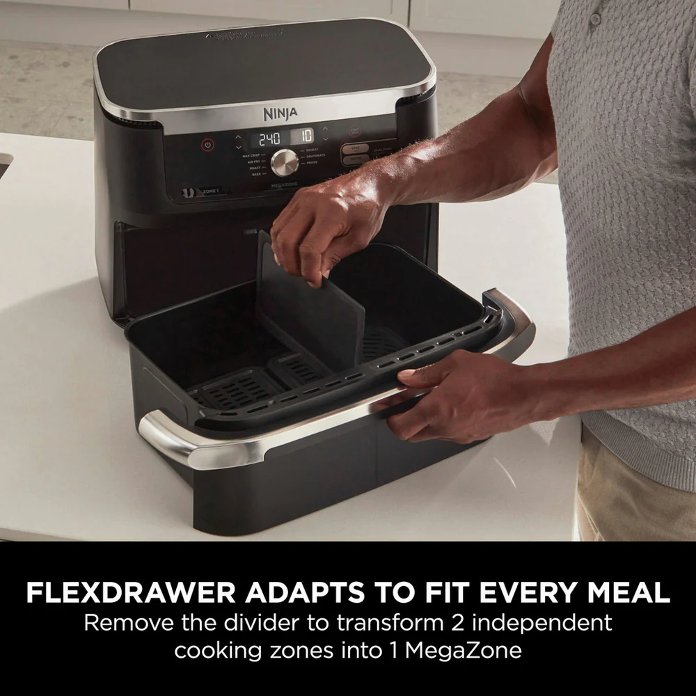 Ninja Foodi FlexDrawer Air Fryer AF500UK 10.4L Black - Image 3