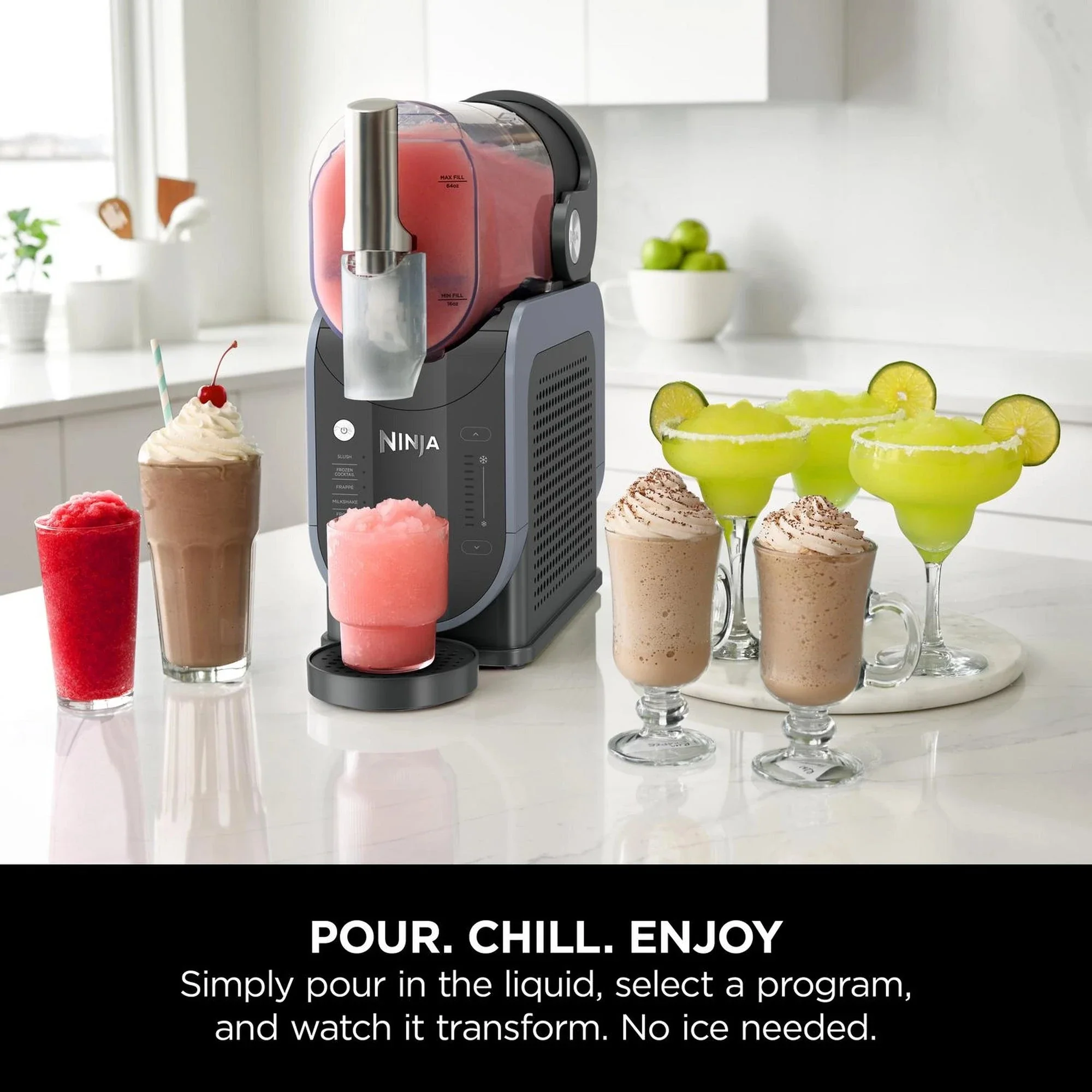 Ninja FS301UK SLUSHi Frozen Drink Maker Arctic Blue and Grey - Image 2