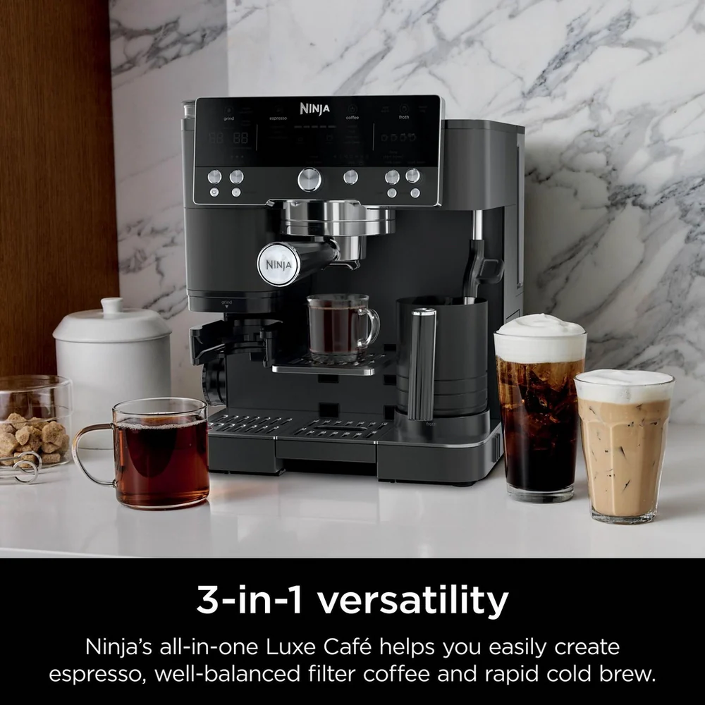 Ninja Luxe Café Premier Espresso Machine Black ES601UKBK - Clearance - Image 2