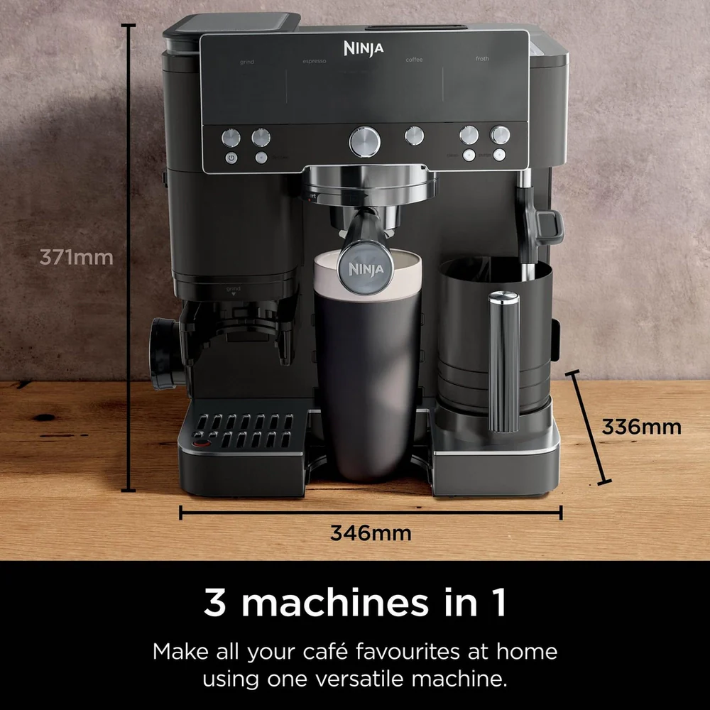 Ninja Luxe Café Premier Espresso Machine Black ES601UKBK - Clearance - Image 4