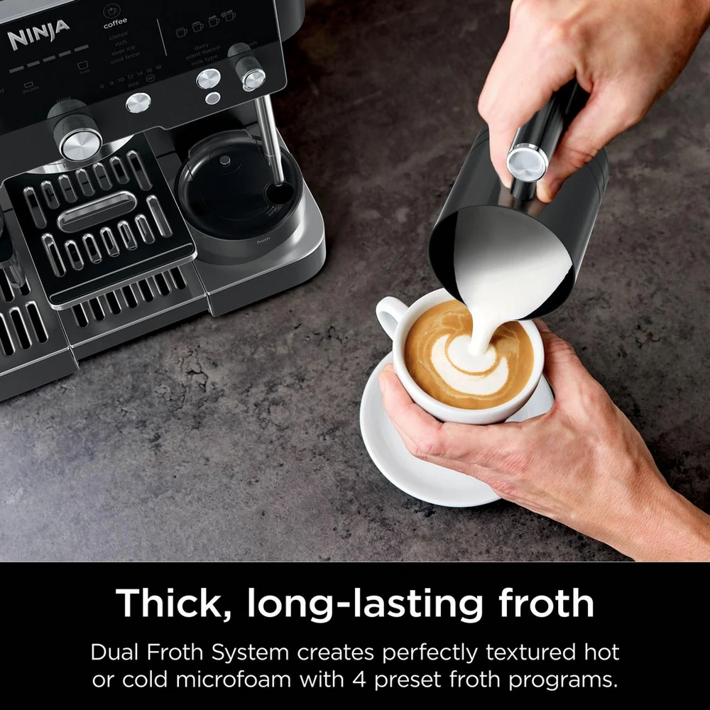 Ninja Luxe Café Premier Espresso Machine Black ES601UKBK - Clearance - Image 7
