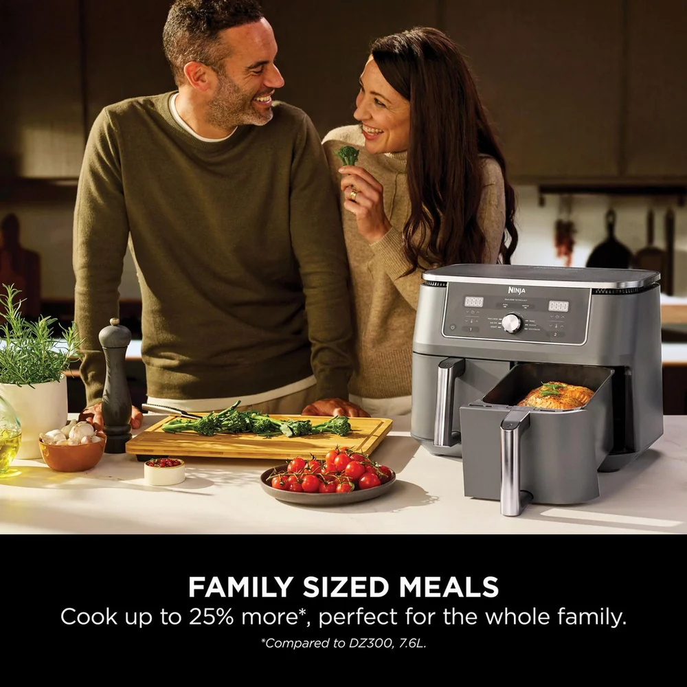 Ninja MAX 6 in 1 Dual Zone Air Fryer DZ400UK 9.5L - Gunmetal Grey - Image 7
