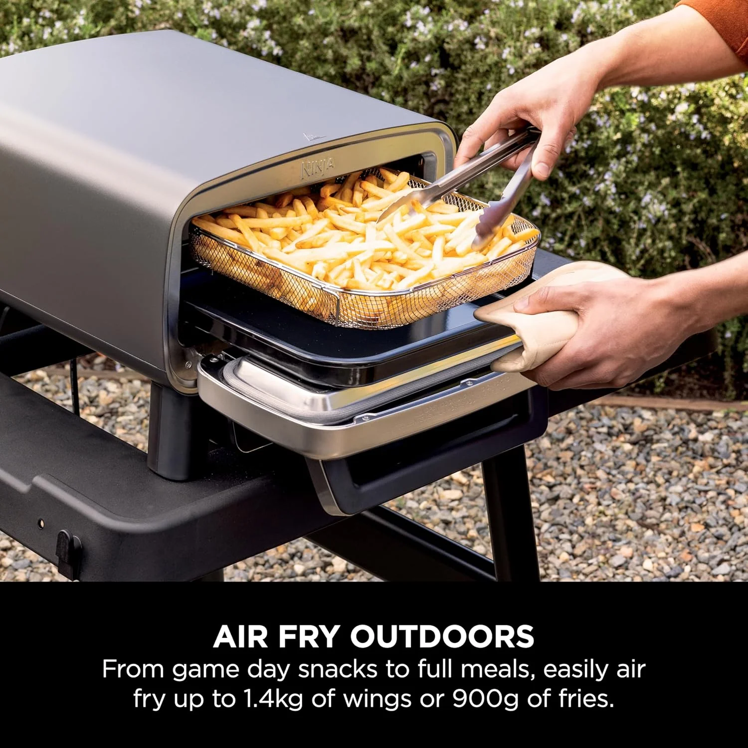 Ninja Artisan MO201UK Electric Outdoor Pizza Oven and Air Fryer - Grey - Image 7