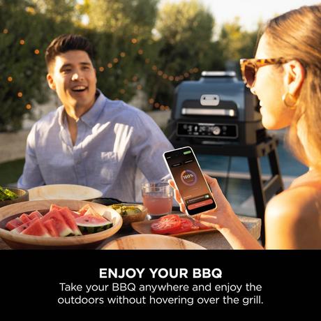 Ninja OG901UK Woodfire Pro Connect XL Electric BBQ Grill & Smoker Blue - Image 6