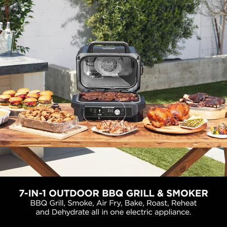 Ninja OG901UK Woodfire Pro Connect XL Electric BBQ Grill & Smoker Blue - Image 7