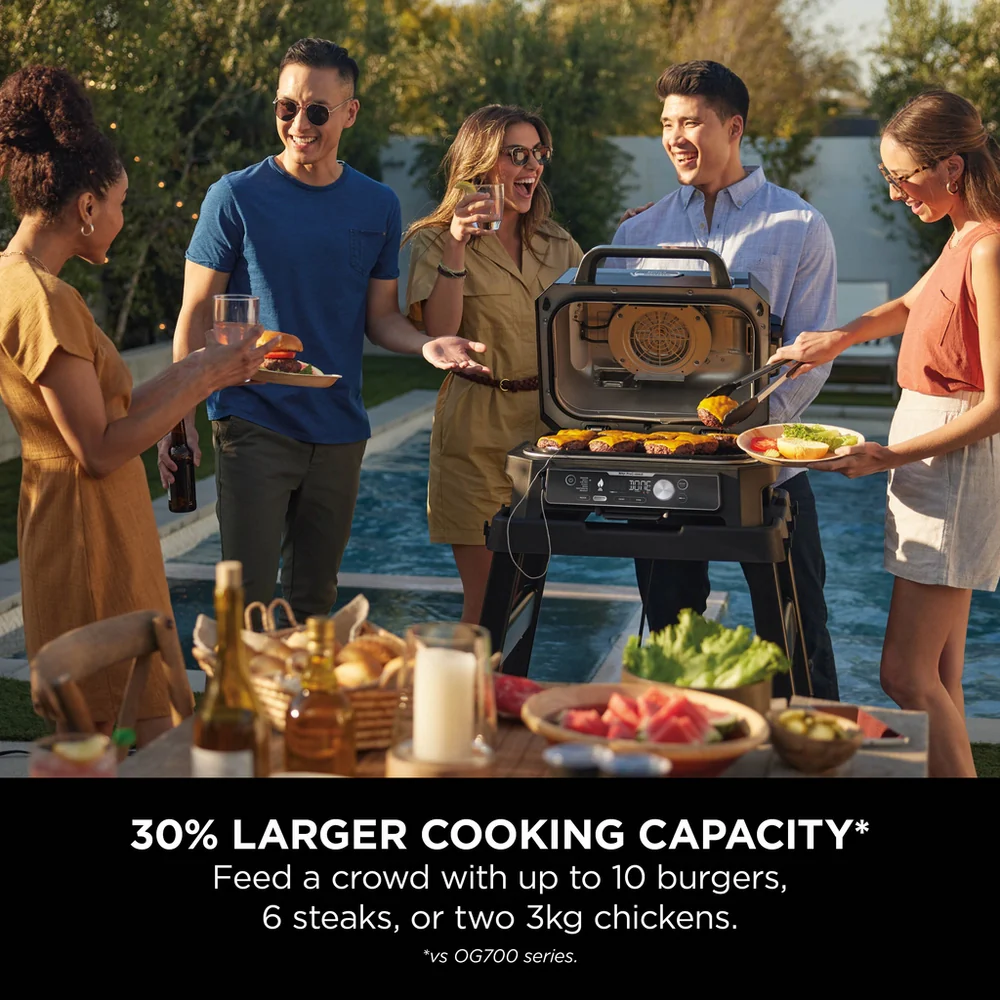 Ninja OG901UK Woodfire Pro Connect XL Electric BBQ Grill & Smoker with Cover and Woodfire Pellets OG901UKCOVKIT - Image 13