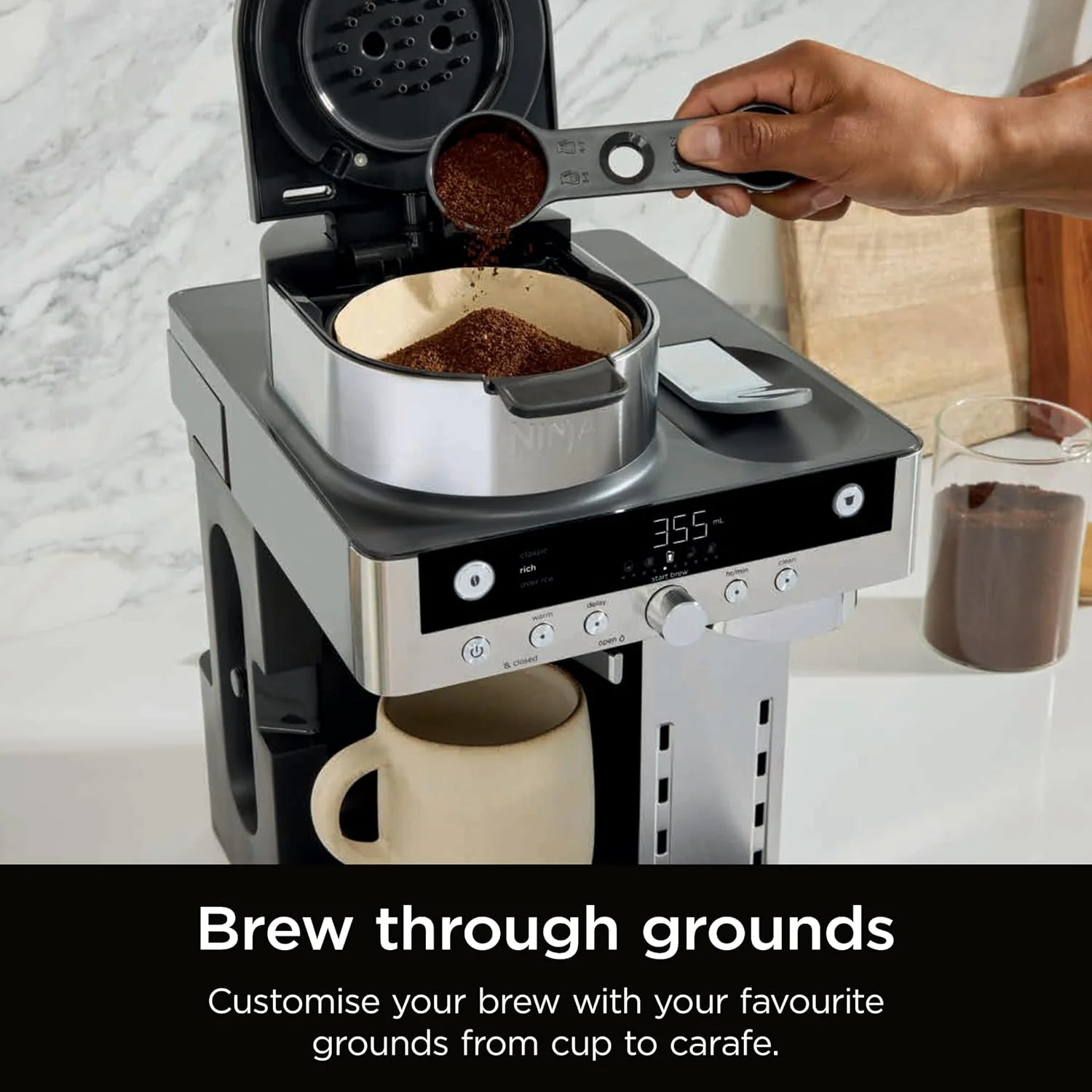 Ninja Prestige Dualbrew System CFN802UK Pod and Filter Coffee Machine - Black - Image 6