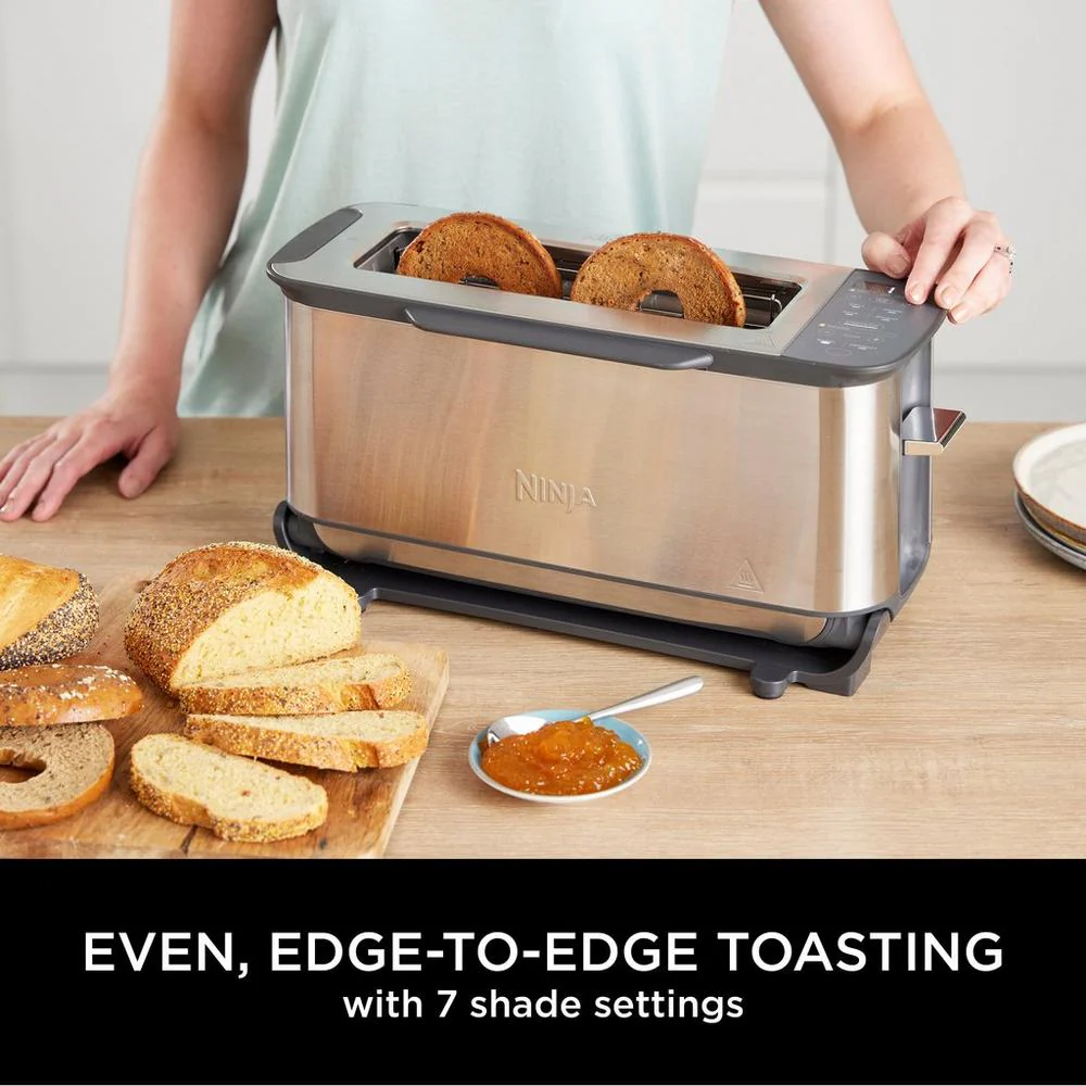Ninja ST202UK 3-in-1 2 Slice Toaster - Grill and Panini Press - Stainless Steel - Image 4