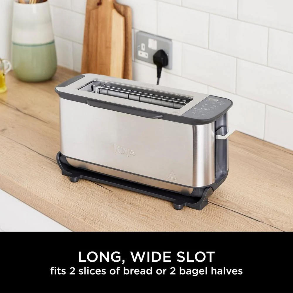 Ninja ST202UK 3-in-1 2 Slice Toaster - Grill and Panini Press - Stainless Steel - Image 5