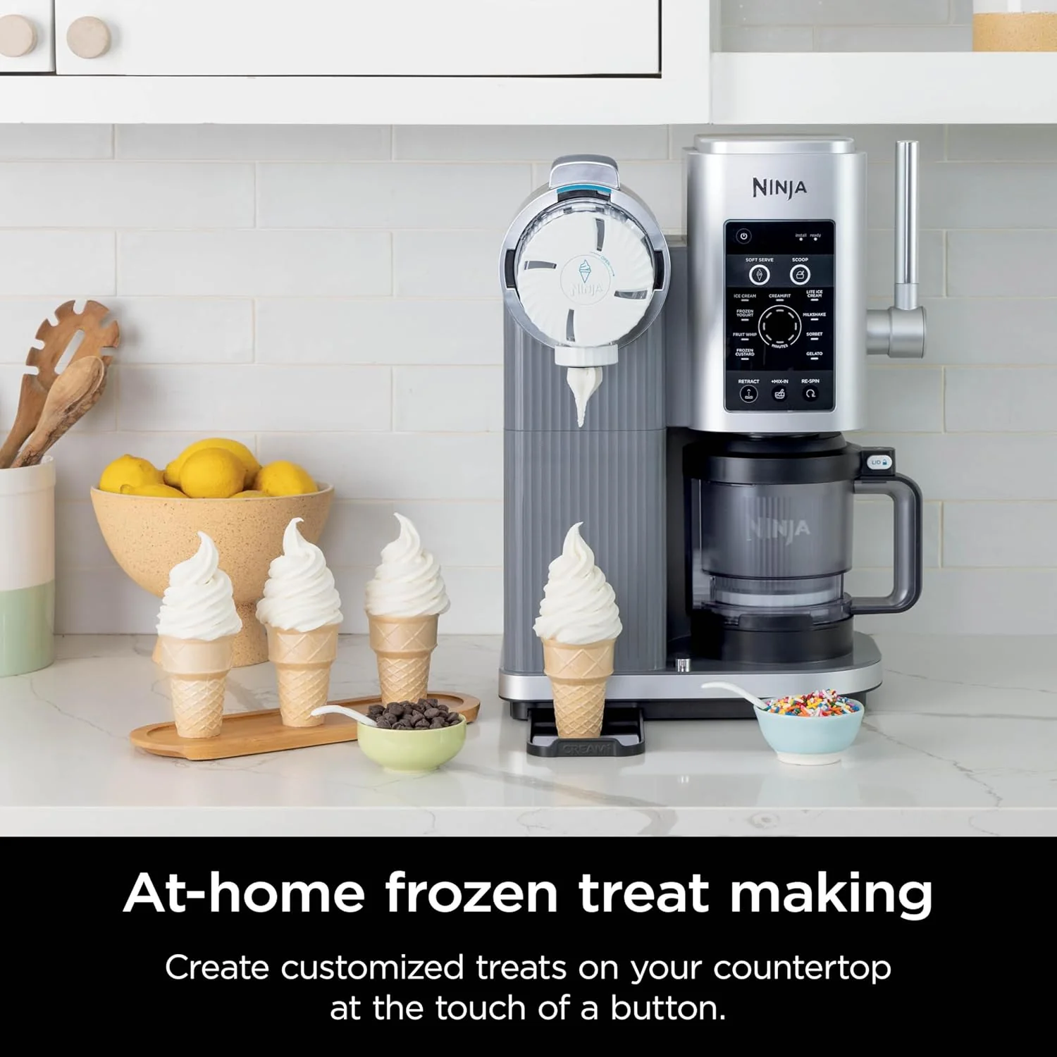 Ninja Swirl by CREAMi 13 in 1 Soft Serve and Ice Cream Maker NC701UK - Platinum Silver - Image 11