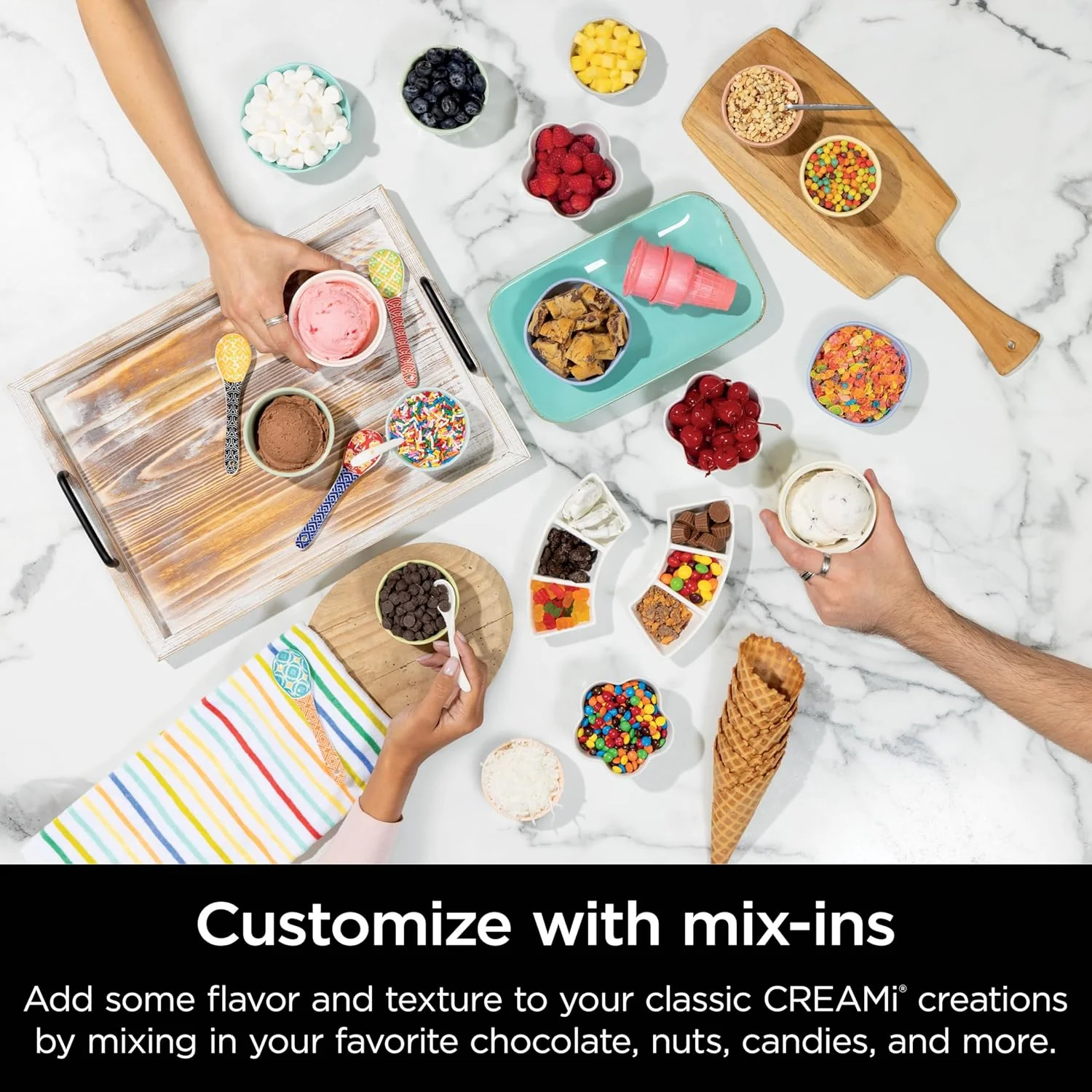 Ninja Swirl by CREAMi 13 in 1 Soft Serve and Ice Cream Maker NC701UK - Platinum Silver - Image 4