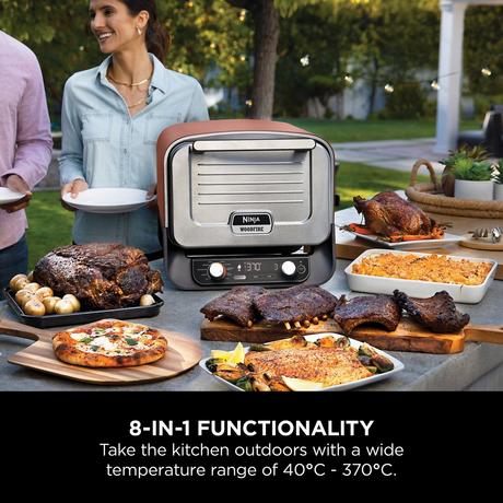 Ninja Woodfire Electric Outdoor Oven Artisan Pizza Maker and BBQ Smoker Terracota OO101UK - Image 12