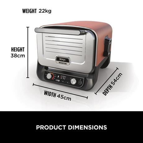 Ninja Woodfire Electric Outdoor Oven Artisan Pizza Maker and BBQ Smoker Terracota OO101UK - Image 15