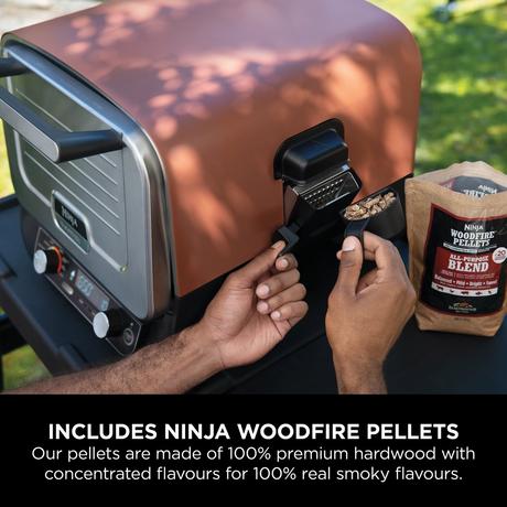 Ninja Woodfire Electric Outdoor Oven Artisan Pizza Maker and BBQ Smoker Terracota OO101UK - Image 8