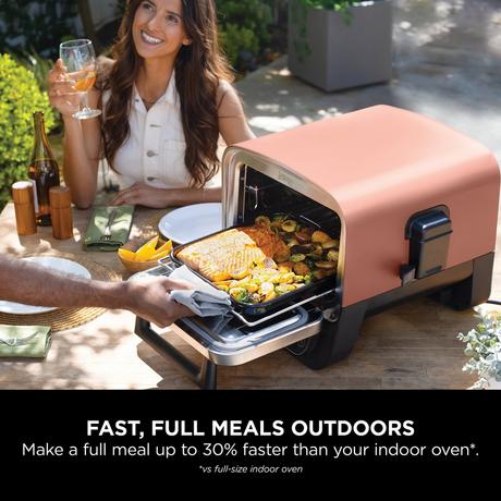 Ninja Woodfire Electric Outdoor Oven Artisan Pizza Maker and BBQ Smoker Terracota OO101UK - Image 9