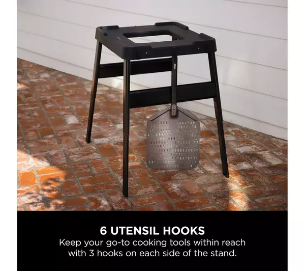 Ninja Woodfire Universal Adjustable Stand and Side Table Black 4718J800EUUK - Image 4