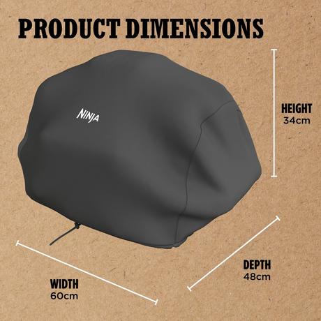 Ninja XSKCOVEREUUK Woodfire Electric BBQ Cover Black - Image 2