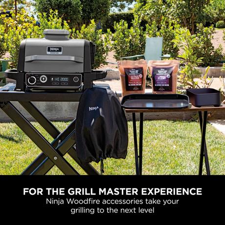 Ninja XSKCOVEREUUK Woodfire Electric BBQ Cover Black - Image 6
