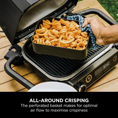 Ninja XSKCRISPBTEUK Woodfire BBQ Combo Crisper Basket Black - Image 4