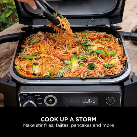 Ninja XSKGRIDPLTEUK Woodfire Electric BBQ Flat Plate Black - Image 3