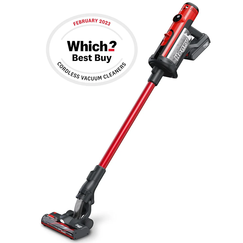 Numatic Henry Quick Cordless Stick Vacuum Cleaner up to 60 Minutes Run Time Red 916177 Clearance - Image 2