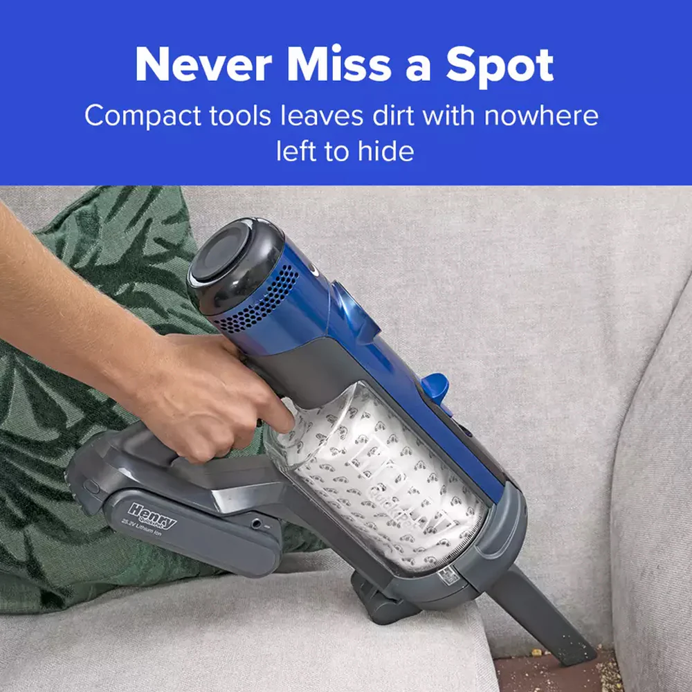 Numatic Henry Quick Pet Cordless Stick Vacuum Cleaner up to 60 Minutes Run Time - Blue 916634 - Image 11