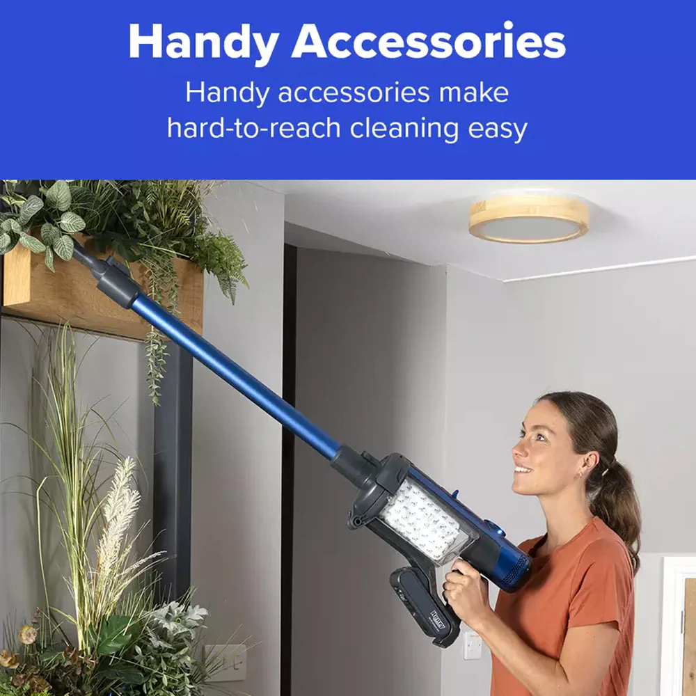 Numatic Henry Quick Pet Cordless Stick Vacuum Cleaner up to 60 Minutes Run Time - Blue 916634 - Image 8