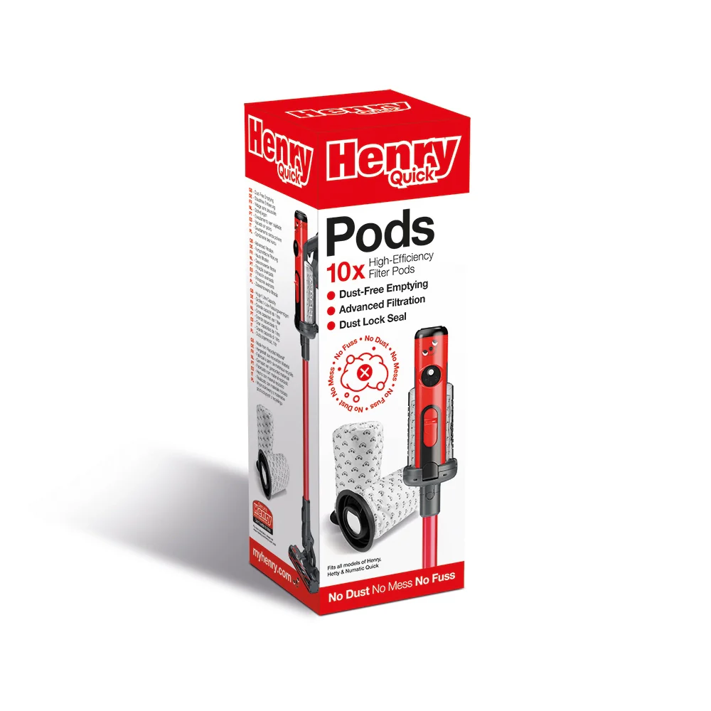 Numatic Henry Quick Replacement Dust Pods - Pack of 10 (915744) - Image 2
