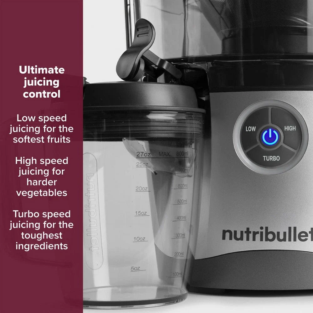 Nutribullet 1000W Juicer Pro NBJ-200 - Silver - Image 7