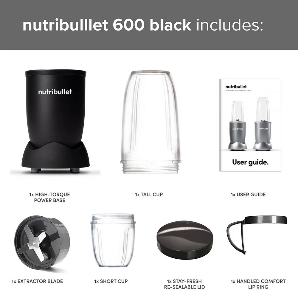 Nutribullet 600 Series Blender 02548 - Black - Image 6