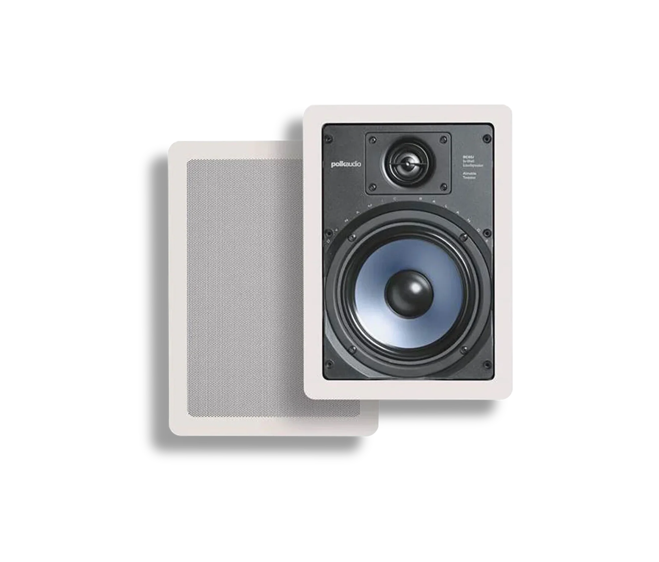 Polk RC65I High-Quality In-Ceiling Stereo Speakers Pair with 6.5 inch Drivers white
