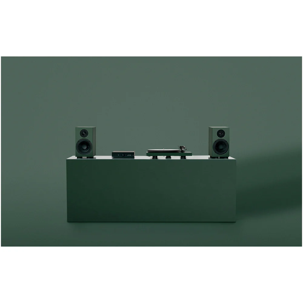 Pro-Ject Colourful Audio System 2 with Debut EVO 2 Turntable MaiA S3 Amplifier and Speaker Box 5 S2 Speakers - Satin Fir Green - Image 3