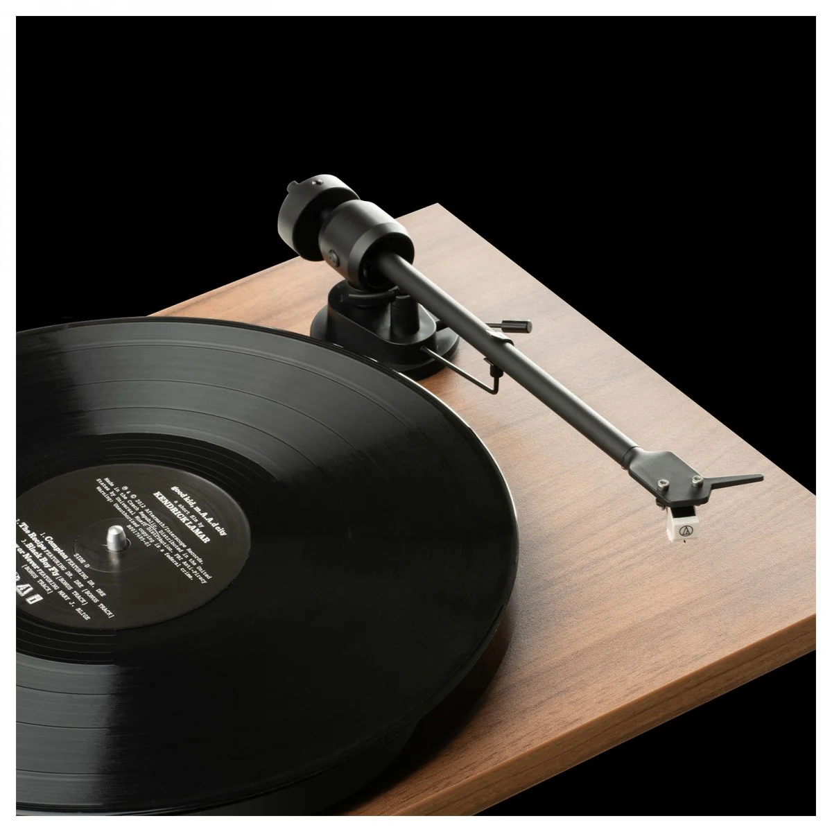 Pro-Ject E1 Phono Belt Driven Turntable with Built-in Phono Preamp - Walnut - Image 8