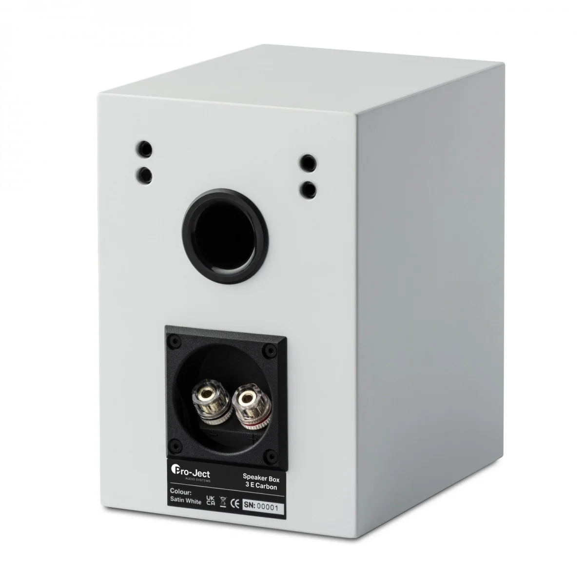 Pro-Ject Speaker Box 3E Carbon Bookshelf Speakers Pair White - Image 2