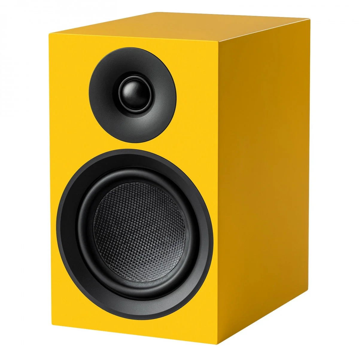 Pro-Ject Speaker Box 5 E Carbon Bookshelf Speakers Satin Golden Yellow - Image 2