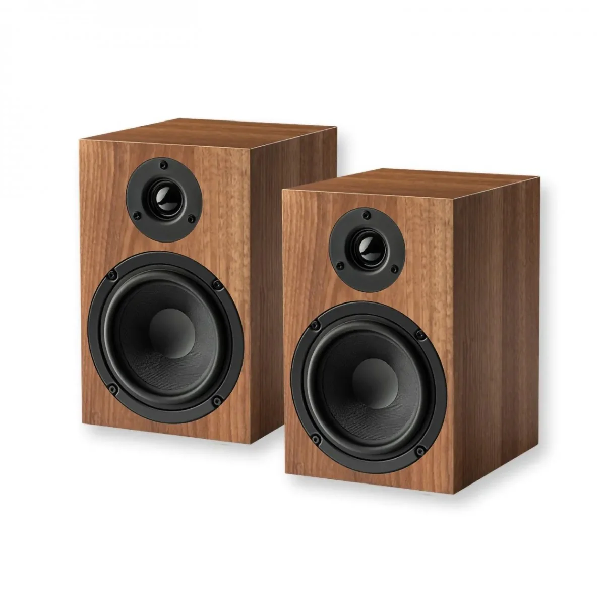Pro-Ject Stereo Set E1 All-In-One Hi-Fi Set including E1 Turntable with Stereo Box E Integrated Amp and Speaker Box 5E Speakers - Walnut - Image 5