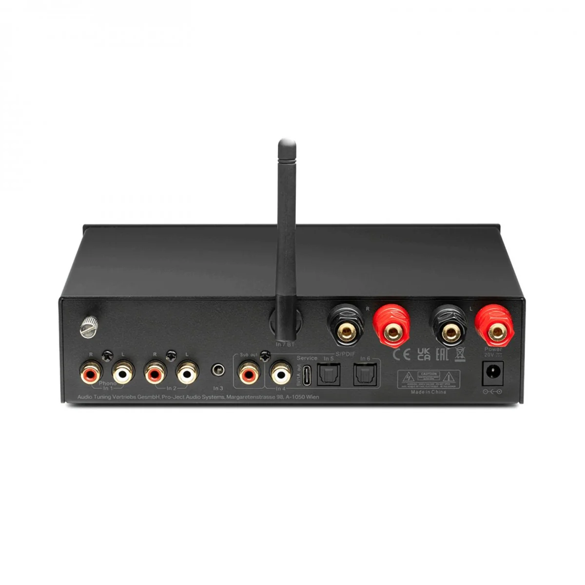 Pro-Ject Stereo Set E1 All-In-One Hi-Fi Set including E1 Turntable with Stereo Box E Integrated Amp and Speaker Box 5E Speakers - Walnut - Image 6