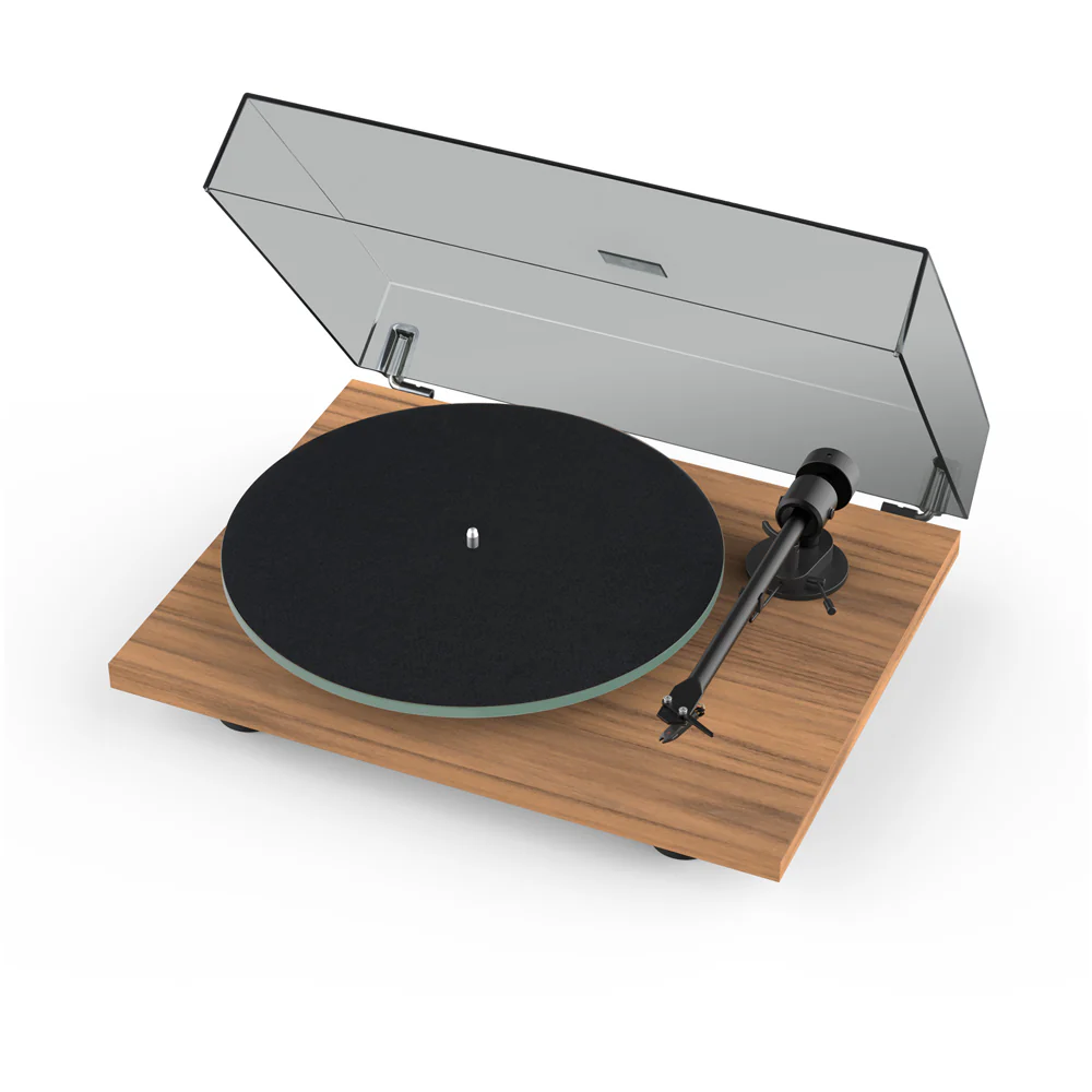 Pro-Ject T1 EVO Phono Turntable and Ruark MR1 MK3 Active Bluetooth Speakers with Built-in MM Phono Preamp Walnut - Image 2