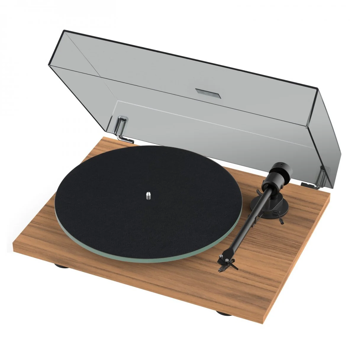 Pro-Ject T1 EVO Standard Turntable and Ruark MR1 MK3 Active Bluetooth Speakers with Built-in MM Phono Preamp Walnut - Image 9