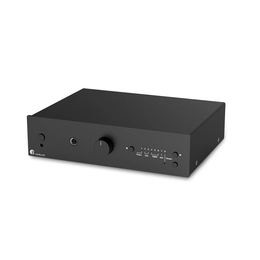 Pro-Ject Uni Box S3 Integrated Streaming Amplifier with Bluetooth and Built In Phono Stage Black - Image 2
