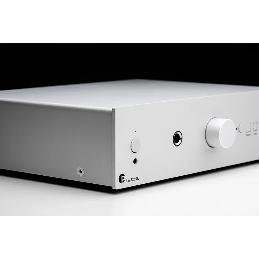 Pro-Ject Uni Box S3 Integrated Streaming Amplifier with Bluetooth and Built In Phono Stage Silver - Image 3