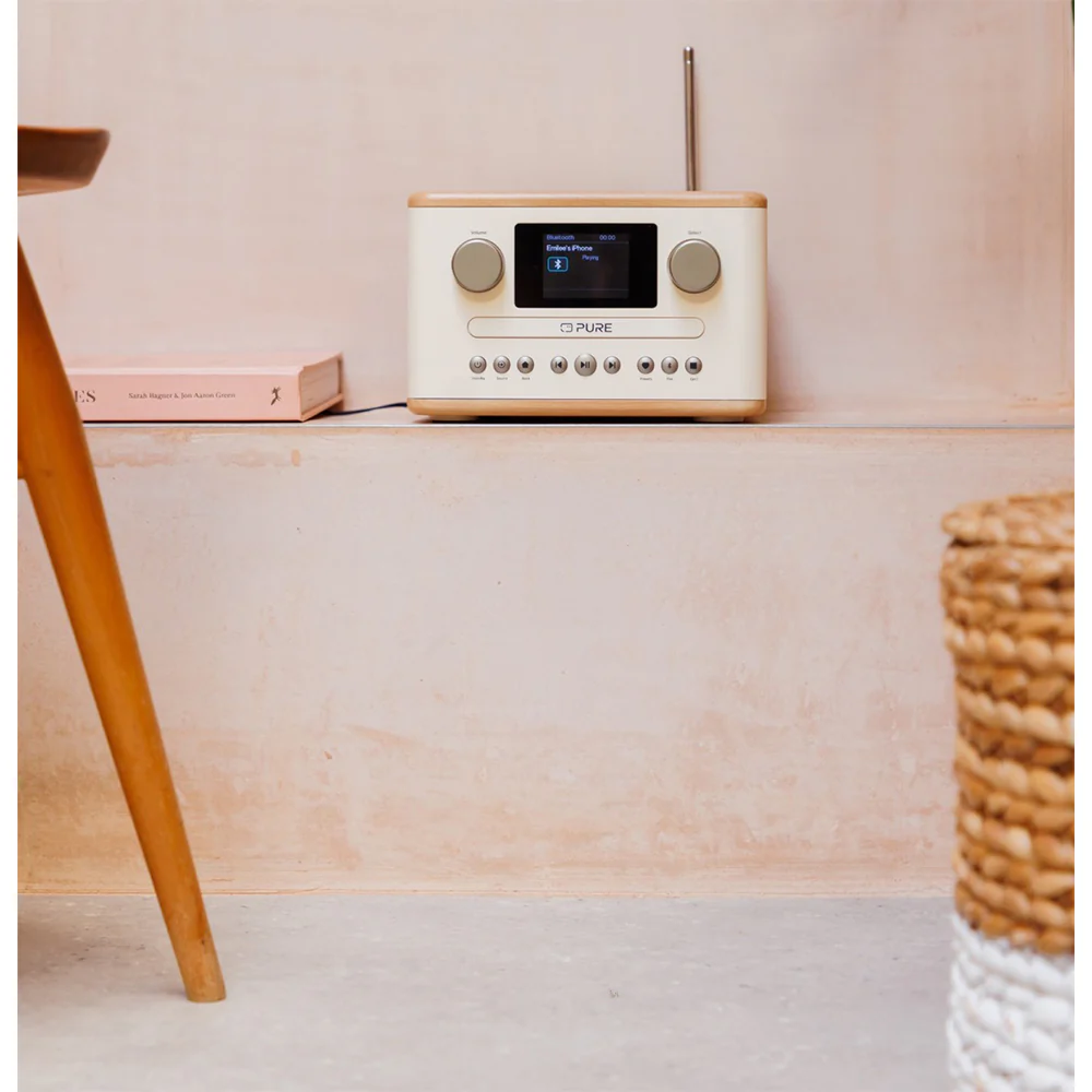 Pure Classic C-D4 DAB DAB+ FM Radio with CD Player and Bluetooth - Cotton White Oak - Image 10